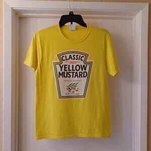 Yellow Mustard T-shirt - Size L (Youth)